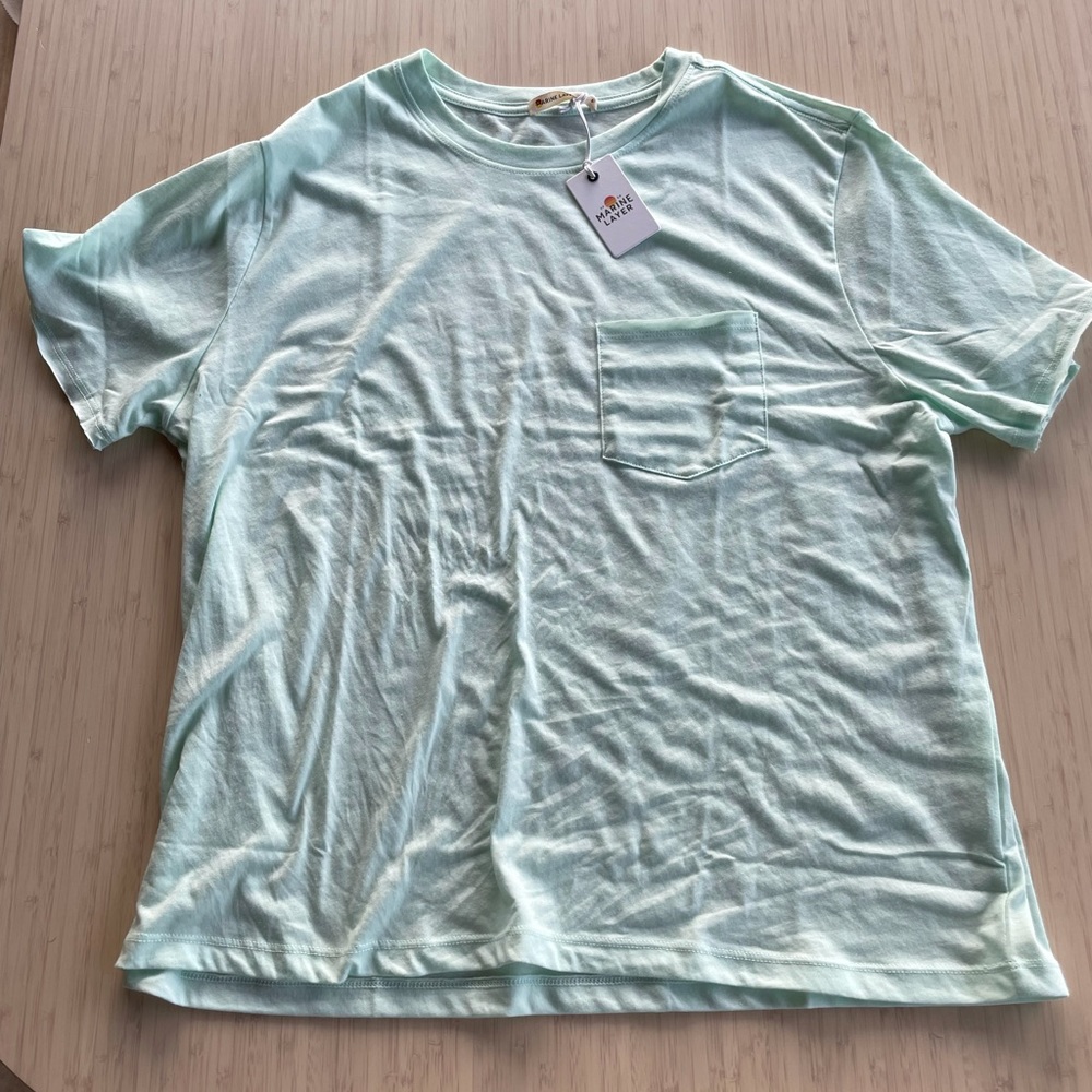 Marine layer boy friend shirt mint color new